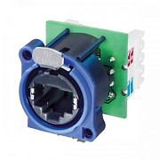 Neutrik NE8FAV-Y110 панельный разъем RJ45 под зажим провода IDC-110, пластиковый